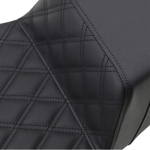 PartzBiz HD: 4403847-Saddlemen Black Step Up เบาะนั่ง 2 ตัวแบบ Lattice Stitched Extended Harley Touring 08-Up PartzBiz HD: 4403847-Saddlemen Black Step Up เบาะนั่ง 2 ตัวแบบ Lattice Stitched Extended Harley Touring 08-Up