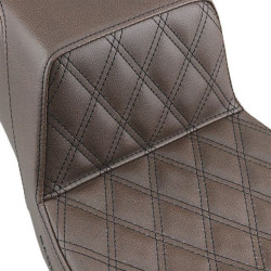 PartzBiz HD DS08011097 - Saddlemen Brown Front Lattice Stitch LS Diamond Step Up Seat Harley FLH 97-07 | 897-06-172BR PartzBiz HD DS08011097 - Saddlemen Brown Front Lattice Stitch LS Diamond Step Up Seat Harley FLH 97-07 | 897-06-172BR