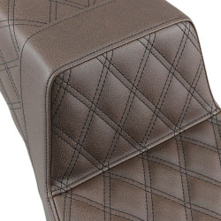 PartzBiz HD DS08011102 - Saddlemen Brown Full Lattice Stitch LS Diamond Step Up Seat Harley FLH 97-07 | 897-06-175BR PartzBiz HD DS08011102 - Saddlemen Brown Full Lattice Stitch LS Diamond Step Up Seat Harley FLH 97-07 | 897-06-175BR