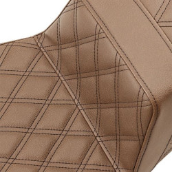 PartzBiz HD DS08011288 - Saddlemen Brown Step Up 2-Up Seat Full Lattice Stitch Harley Touring 08-Up PartzBiz HD DS08011288 - Saddlemen Brown Step Up 2-Up Seat Full Lattice Stitch Harley Touring 08-Up