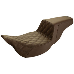 PartzBiz HD DS08011283 - Saddlemen Brown Step Up 2-Up Seat Lattice Stitched Extended Harley Touring 08-Up PartzBiz HD DS08011283 - Saddlemen Brown Step Up 2-Up Seat Lattice Stitched Extended Harley Touring 08-Up