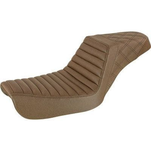 PartzBiz HD: 4403836-Saddlemen Brown Step Up 2-Up Seat Tuck n Roll & Lattice Stitch Harley Dyna 04-05 0803-0657 08030657 804-04-176BR FXD GLIDE SUPER กว้างแผ่นแคบ PartzBiz HD: 4403836-Saddlemen Brown Step Up 2-Up Seat Tuck n Roll & Lattice Stitch Harley Dyna 04-05 0803-0657 08030657 804-04-176BR FXD GLIDE SUPER กว้างแผ่นแคบ