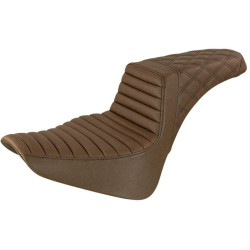 PartzBiz HD DS08021407 - Saddlemen Brown Step Up 2-Up Seat Tuck n Roll & Lattice Stitched Softail 18-23 PartzBiz HD DS08021407 - Saddlemen Brown Step Up 2-Up Seat Tuck n Roll & Lattice Stitched Softail 18-23