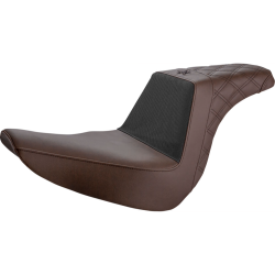PartzBiz HD DS08021443 - Saddlemen Brown Unknown Performance Gripper 2up for Harley 18-22 FXLR/FXLRS/FLSB | UN18-29-173BR