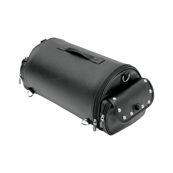 PartzBiz HD DS35150117 - Saddlemen Chrome Studded Black Top Roll Accessories Bag Only | 3515-0117