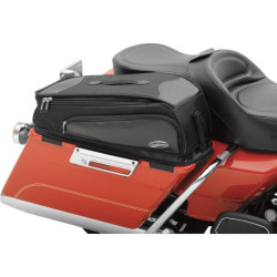 PartzBiz HD DS35010454 - Saddlemen Deluxe Saddlebag Chaps Lid Bags for Harley FL | 