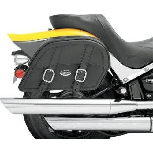 PartzBiz HD: 4403742-กระเป๋าข้าง Saddlemen Drifter Slant Custom Fit ขนาดใหญ่ 17 นิ้ว สำหรับ Harley Metric Cycles | 3501-0439