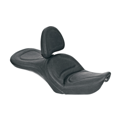 PartzBiz HD DS083G52JS - Saddlemen Explorer Black SaddleHyde Harley Seat W/ Backrest for 99-03 FXDWG | 83G52JS PartzBiz HD DS083G52JS - Saddlemen Explorer Black SaddleHyde Harley Seat W/ Backrest for 99-03 FXDWG | 83G52JS