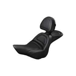 PartzBiz HD DS08020975 - Saddlemen Explorer Harley Seat W/ Backrest for 13-17 FXSB 818-27-030 | 813-27-030