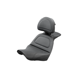 PartzBiz HD DS08021054 - Saddlemen Explorer Harley Seat W/ Backrest for 18-23 FXLR/FXLRS/FLSB 818-29-030 | 818-29-030