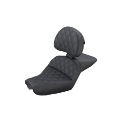 PartzBiz HD DS08040723 - Saddlemen Explorer Lattice Stitch Seat 4 Harley 04-20 XL W/4.5 Gal Tank  | 807-03-030LS