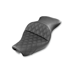 PartzBiz HD DS08040664 - Saddlemen Explorer Lattice Stitch Touring Seat 4 Harley 04-20 XL W/4.5 Gal Tank | 807-03-029LS