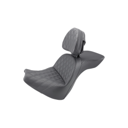 PartzBiz HD DS08021299 - Saddlemen Explorer LS Touring Harley Seat W/ Backrest for 18-20 FXBR/S 818-31-030LS | 818-31-030LS