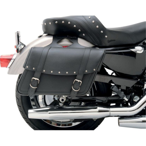 PartzBiz HD: 4403689-Saddlemen Highwayman Riveted Slant Style Throw-Over Large 15" Univ Saddlebags | X021-03-041