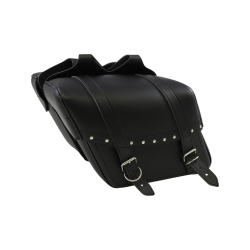 PartzBiz HD DS35010089 - Saddlemen Highwayman Riveted Slant Style Throw-Over Medium 13" Univ Saddlebags | X021-03-040