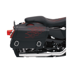 PartzBiz HD DS35010216 - Saddlemen Highwayman Tatto Red Stitch Large Universal Throwover กระเป๋าข้าง | X021-05-0412 PartzBiz HD DS35010216 - Saddlemen Highwayman Tatto Red Stitch Large Universal Throwover กระเป๋าข้าง | X021-05-0412