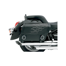 PartzBiz HD DS35010218 - Saddlemen Highwayman Tatto Silver Stitch Medium Universal Throwover กระเป๋าข้าง | X021-05-0403 PartzBiz HD DS35010218 - Saddlemen Highwayman Tatto Silver Stitch Medium Universal Throwover กระเป๋าข้าง | X021-05-0403