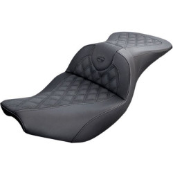 PartzBiz HD DS08102088 - Saddlemen I14-07-182 Road Sofa LS Stitched 2 Up Seat w/o Backrest 14-19 Indian chief chieftain roadmaster springfield motorcycle black leather custom comfortable ride upgrade 2 up 