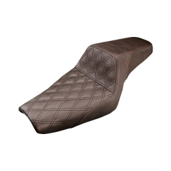 PartzBiz HD DS08040687 - Saddlemen Step-Up Front Lattice Stitch Brown Seat 4 Harley 04-20 XL W/4.5 Gal Tank | 807-03-172BR PartzBiz HD DS08040687 - Saddlemen Step-Up Front Lattice Stitch Brown Seat 4 Harley 04-20 XL W/4.5 Gal Tank | 807-03-172BR
