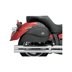 PartzBiz HD DS35010455 - Saddlemen Cruis'N Large 17" Teardrop Saddlebags for Harley / Metric Motorcycle | 3501-0455
