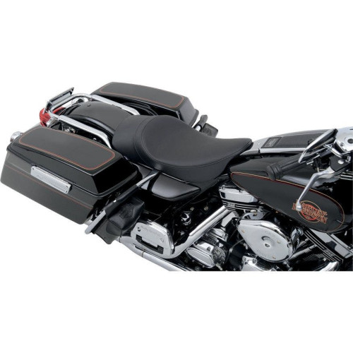 PartzBiz HD: 4403455-Drag Low Profile Smooth Black 2" Forward Position Reach Solo Seat Harley 97-07 | Drag Specialties PartzBiz HD: 4403455-Drag Low Profile Smooth Black 2" Forward Position Reach Solo Seat Harley 97-07 | Drag Specialties