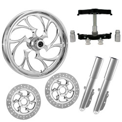 PartzBiz HD SHIFTER-DUAL-CHR-KIT-PCKG - Shifter Chrome 23" Wheel Tire Dual Rotors w/ Raked Triple Trees Lowers & Sliders | SHIFTER-DUAL-CHR-KIT-PCKG PartzBiz HD SHIFTER-DUAL-CHR-KIT-PCKG - Shifter Chrome 23" Wheel Tire Dual Rotors w/ Raked Triple Trees Lowers & Sliders | SHIFTER-DUAL-CHR-KIT-PCKG