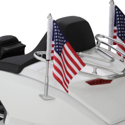 PartzBiz HD WP94-2175 - โชว์เสาธงพับโครเมียม 52-965 Honda Gold Wing GL1800 18-21