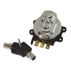 PartzBiz HD MU15017 - สวิตช์จุดระเบิดหัวกะโหลกพร้อมกุญแจกลม Harley Road King Dyna Softail 96-13 71313-96A PartzBiz HD MU15017 - สวิตช์จุดระเบิดหัวกะโหลกพร้อมกุญแจกลม Harley Road King Dyna Softail 96-13 71313-96A