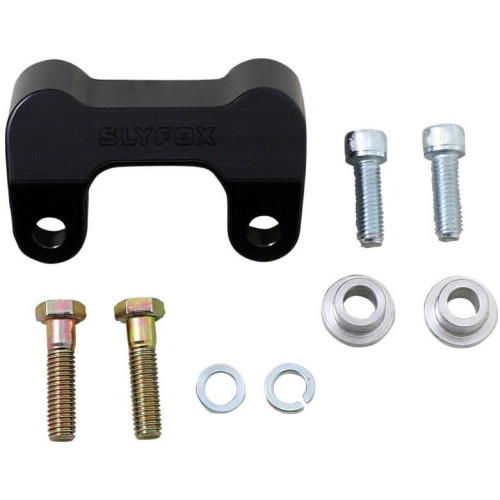 PartzBiz HD: 4403170-Slyfox สีดำแฮนด์ Riser Relocation Bracket Harley Road Glide 15-20 TM-SLY1 PartzBiz HD: 4403170-Slyfox สีดำแฮนด์ Riser Relocation Bracket Harley Road Glide 15-20 TM-SLY1