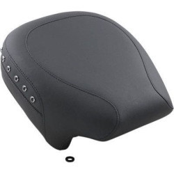PartzBiz HD MD75579 - Mustang Smooth Black Studded Rear Passenger PillonSeat Harley 97-17 Models | 75579 PartzBiz HD MD75579 - Mustang Smooth Black Studded Rear Passenger PillonSeat Harley 97-17 Models | 75579