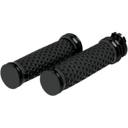 PartzBiz HD AN07-092 - Arlen Ness Black Smooth Soft-Touch Hand Grips Dual Cable for Harley | 07-092 PartzBiz HD AN07-092 - Arlen Ness Black Smooth Soft-Touch Hand Grips Dual Cable for Harley | 07-092