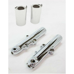 PartzBiz HD CL-49CHR-CK-CORE - Sport Chrome 49mm OEM Smooth Lifetime Chrome Lower Legs Sliders PartzBiz HD CL-49CHR-CK-CORE - Sport Chrome 49mm OEM Smooth Lifetime Chrome Lower Legs Sliders