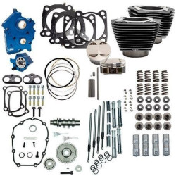 PartzBiz HD SS310-1110A - S&S 124 ” Bolt On All Black Big Bore Kit Gear 550 Cam Black Pushrod Oil Cool | 310-1059 PartzBiz HD SS310-1110A - S&S 124 ” Bolt On All Black Big Bore Kit Gear 550 Cam Black Pushrod Oil Cool | 310-1059