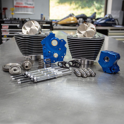 PartzBiz HD: 4403026-S&S 124” Bolt On Big Bore Kit Highlighted Gear 550 Cam Chrome ก้านกระทุ้ง Oil Cool | 310-1053 PartzBiz HD: 4403026-S&S 124” Bolt On Big Bore Kit Highlighted Gear 550 Cam Chrome ก้านกระทุ้ง Oil Cool | 310-1053