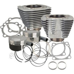 PartzBiz HD SS910-0690 - S&S 1250CC ชุดฝาครอบกระบอกสูบสีเงิน 5.5CC Dome Top 11:2:1 Harley XL 86-15 | 910-0436 PartzBiz HD SS910-0690 - S&S 1250CC ชุดฝาครอบกระบอกสูบสีเงิน 5.5CC Dome Top 11:2:1 Harley XL 86-15 | 910-0436