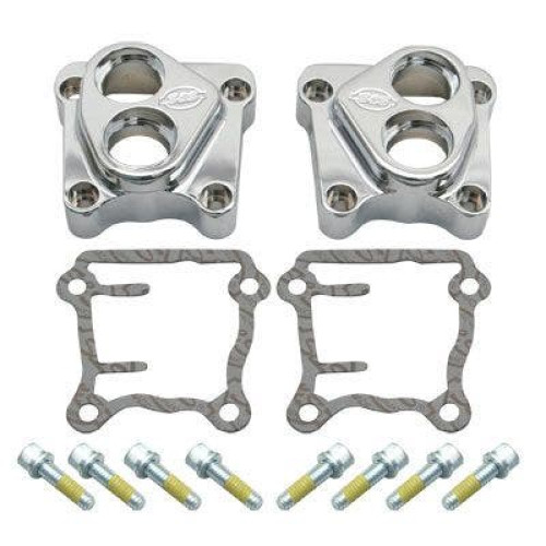 PartzBiz HD: 4402982-S&S 106-3883 Chrome Lifter Tappet Blocks ครอบคลุม Harley Big Twin Cam 99-Up PartzBiz HD: 4402982-S&S 106-3883 Chrome Lifter Tappet Blocks ครอบคลุม Harley Big Twin Cam 99-Up