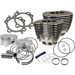 PartzBiz HD SS910-0646 - S&S Cycle 4 ” Sidewinder 100 ” Big Bore Kit '99-'06 HD€ Big Twin Cam Wrinkle Black | 910-0597 PartzBiz HD SS910-0646 - S&S Cycle 4 ” Sidewinder 100 ” Big Bore Kit '99-'06 HD€ Big Twin Cam Wrinkle Black | 910-0597