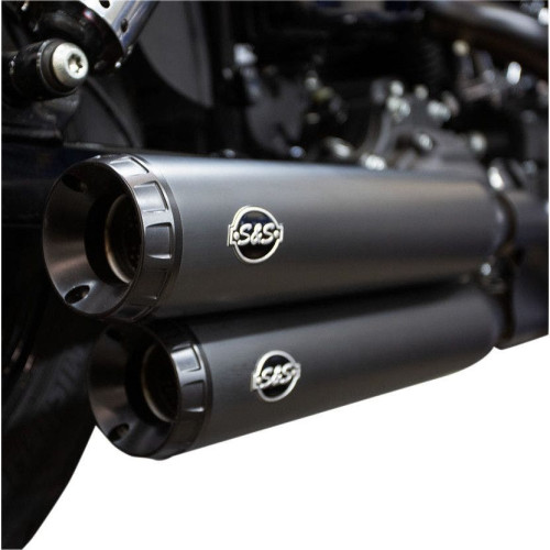 PartzBiz HD: 4402952-S&S Cycle 550-0725 Black w/Blk Tips Grand National Slip Ons Mufflers FXDF FXDWG | 550-0725 PartzBiz HD: 4402952-S&S Cycle 550-0725 Black w/Blk Tips Grand National Slip Ons Mufflers FXDF FXDWG | 550-0725