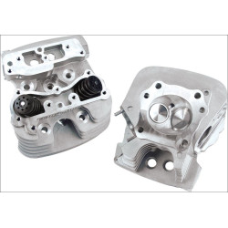 PartzBiz HD SS106-4270 - S&S Cycle Super Stock 89CC Silver Cylinder Heads for Harley Twin Cam 99-05 | 106-4270 PartzBiz HD SS106-4270 - S&S Cycle Super Stock 89CC Silver Cylinder Heads for Harley Twin Cam 99-05 | 106-4270
