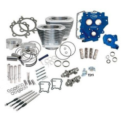 PartzBiz HD SS330-0666 - แพ็คเกจ S&S Cycle Winter Power 110” Silver Big Bore Kit พร้อมลูกเบี้ยวโซ่ 585 07-17 | 330-0580 PartzBiz HD SS330-0666 - แพ็คเกจ S&S Cycle Winter Power 110” Silver Big Bore Kit พร้อมลูกเบี้ยวโซ่ 585 07-17 | 330-0580