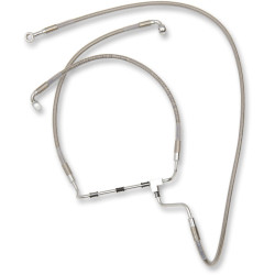 PartzBiz HD DS17413977 - สายเบรคหน้าสแตนเลสแบบขยาย Harley 14-15 Non ABS Plus 4 - 1741-3977 PartzBiz HD DS17413977 - สายเบรคหน้าสแตนเลสแบบขยาย Harley 14-15 Non ABS Plus 4 - 1741-3977