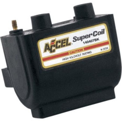 PartzBiz HD 140406BK - Accel Dual Fire Super Coil 4.7Ohm Black 140406Bk High Voltage 1965-1979 Harley 2102-0105 21020105 PartzBiz HD 140406BK - Accel Dual Fire Super Coil 4.7Ohm Black 140406Bk High Voltage 1965-1979 Harley 2102-0105 21020105