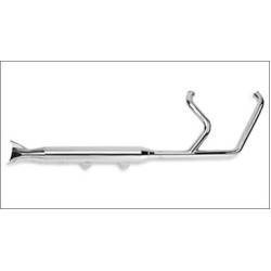 PartzBiz HD DS18000552 - Supertrapp 2-Into-1 Internal Disc 3 ” ท่อไอเสีย Fishtail Harley Softail FXS 07-11 628-71570