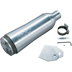 PartzBiz HD DS4MCU1750 - SuperTrapp ท่อไอเสียอลูมิเนียม Universal Slip-On 4 ” ปากน้ำ 1.75 ” 412-17500 4MCU-1750