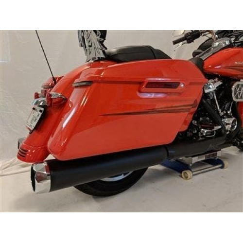 PartzBiz HD: 4402640-Tab Performance สีดำ 4.5” BAM Stick Slip On ท่อเก็บเสียง Harley M8 FLH 17-22 | แท็บ-121-2297 PartzBiz HD: 4402640-Tab Performance สีดำ 4.5” BAM Stick Slip On ท่อเก็บเสียง Harley M8 FLH 17-22 | แท็บ-121-2297