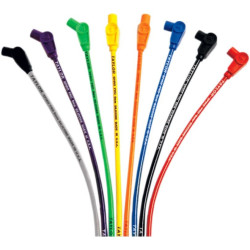 PartzBiz HD DS21040069 - Sumax Taylor 8mm Spiro-Pro Black Colored Spark Plug Wires Set Harley 99-08 FLH | 20034 PartzBiz HD DS21040069 - Sumax Taylor 8mm Spiro-Pro Black Colored Spark Plug Wires Set Harley 99-08 FLH | 20034