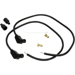 PartzBiz HD DSDS242358 - Sumax Taylor 8mm 24" L 135 Degree Spiro-Pro Black Spark Plug Wires Harley Custom | 76083 PartzBiz HD DSDS242358 - Sumax Taylor 8mm 24" L 135 Degree Spiro-Pro Black Spark Plug Wires Harley Custom | 76083
