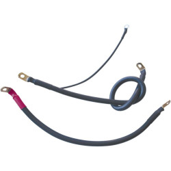 PartzBiz HD DS21130269 - Terry Components 4 Gauge ชุดสายเคเบิลแบตเตอรี่ครบชุด Harley 06-16 Dyna | 22066