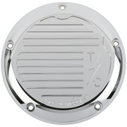 PartzBiz HD DS11070695 - Thrashin Supply Chrome 5 Hole Derby Cover Dished Harley M8 Touring 17-Up