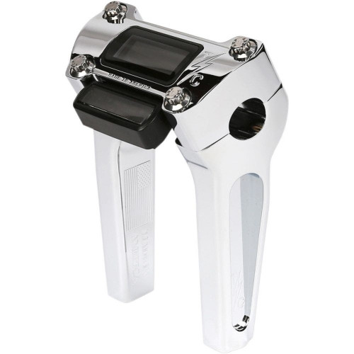 PartzBiz HD: 4402469-Thrashin Supply Chrome 6 ” พร้อมคัทเอาท์แฮนด์แบบตรง Riser TSC-6025-3 0602-1053 06021053 bar custom harley davidson